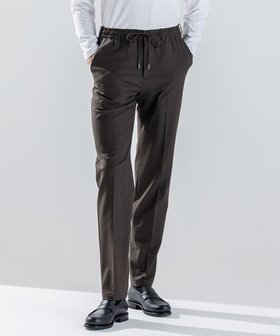 【ジョゼフ オム/JOSEPH HOMME / MEN】の新素材【ストレッチ/ウエストゴム仕様】ウール混キャリーマンストレッチ ドロスト付ストレートパンツ / HOVE 人気、トレンドファッション・服の通販 founy(ファニー) ファッション Fashion メンズファッション Fashion for Men ボトムス Bottoms ストレッチ Stretch, Stretchy Fabric ストレート Straight, Straight Cut ドローコード Drawcord, Drawstring Cord 定番 Standard, Basic Item フランス France, French ポケット Pocket, Pocket Detail ループ Loop, Loop Knit レギュラー Regular, Standard Fit A/W・秋冬 Autumn/Winter おすすめ Recommended / Our Picks エレガント 上品 Elegant ビジネス 仕事 通勤 Business / Work / Commuting |ID:prp329100004710928