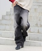 【ウィゴー/WEGO / MEN】の【S～Lサイズ展開/ウエスト調整可】パラシュートデニムパンツ デニムブラックソノタ|ID: prp329100004710932 ipo3291000000034028943