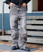 【ウィゴー/WEGO / MEN】の【S～Lサイズ展開/ウエスト調整可】パラシュートデニムパンツ グレーその他|ID: prp329100004710932 ipo3291000000034243005