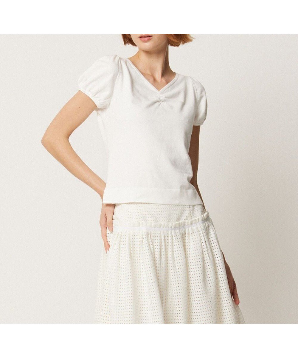 【トッカ/TOCCA】の【洗える】SWIMMING POOL プルオーバー インテリア・キッズ・メンズ・レディースファッション・服の通販 founy(ファニー) 2024年 2024 2024春夏・S/S Spring/Summer 2024 SS24 ギャザー Gathered, Ruffled シンプル Simple, Minimal ストレッチ Stretch, Stretchy Fabric スリット Slit, Slit Detail セーター Sweater, Knitwear 半袖 Short Sleeve, Half Sleeve 夏 Summer 春 Spring S/S・春夏 SS, Spring/Summer, Warm Season 洗える Machine Washable アイボリー系|ID: prp329100004710936 ipo3291000000034253816