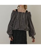 【グレース コンチネンタル/GRACE CONTINENTAL】のバルーンモールカットカーディガン 人気、トレンドファッション・服の通販 founy(ファニー) ファッション Fashion レディースファッション Fashion for Women トップス・カットソー Cut & Sew Tops カーディガン・羽織り Layered Style Cardigans カーディガン Cardigan, Knitwear ジップ Zip, Zipper バルーン Balloon, Balloon Silhouette フロント Front, Front Design A/W・秋冬 Autumn/Winter thumbnail グレー|ID: prp329100004710944 ipo3291000000034029013