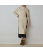 【グレース コンチネンタル/GRACE CONTINENTAL】のバイカラーカットワンピース キナリ|ID: prp329100004710945 ipo3291000000034070679
