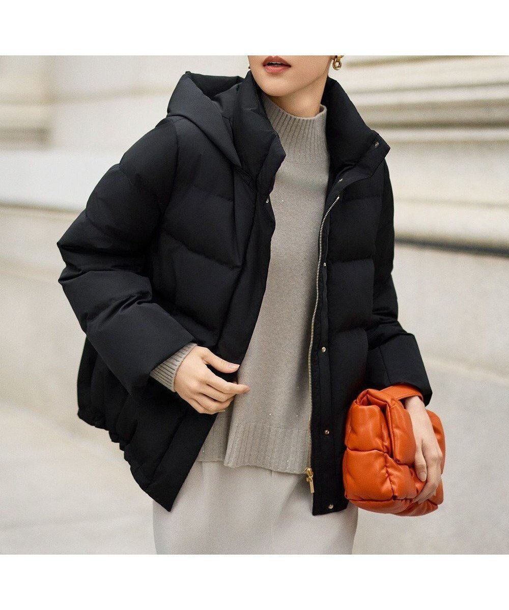 【自由区/JIYU-KU】の【WEB限定カラーあり・SHIHOさん着用】マイクロタッサーダウン コートⅡ インテリア・キッズ・メンズ・レディースファッション・服の通販 founy(ファニー) ファッション Fashion レディースファッション Fashion for Women アウター Coat / Outerwear Collection コート・ロングコート・ピーコート Long Coats, Peacoats & More レディースジャケット・軽アウター Jackets ダウンジャケット・軽量ダウン Warm & Lightweight Down Jackets ショート Short, Short Length ジャケット Jacket, Outerwear スタンド Stand Collar, Upright Stand ダウン Down, Puffer 定番 Standard, Basic Item バランス Balance, Style Balance ボトム Bottoms, Lower Wear ポケット Pocket, Pocket Detail A/W・秋冬 Autumn/Winter ブラック|ID: prp329100004710952 ipo3291000000034475121