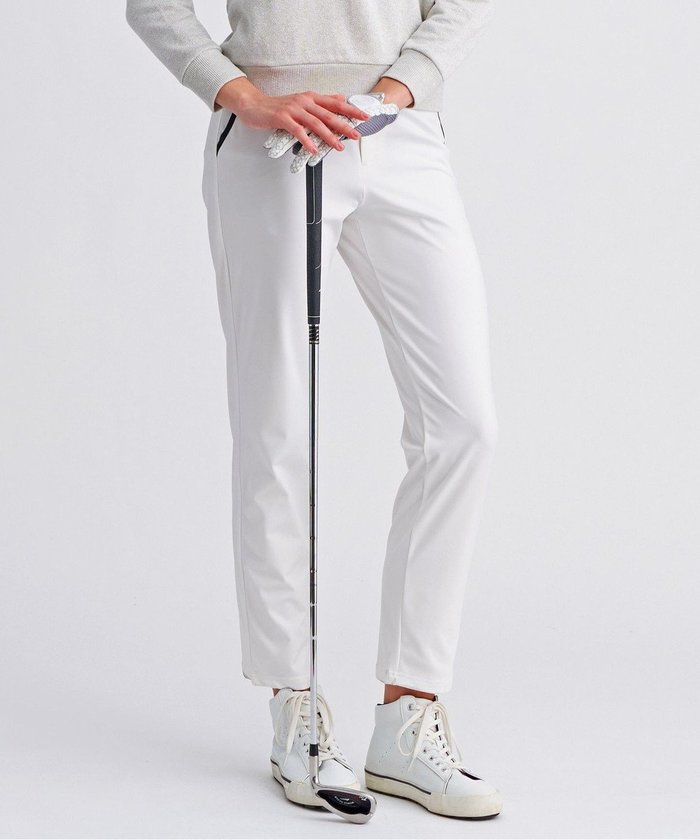 【23区 ゴルフ/NIJYUSANKU GOLF】の【WOMEN】ハイゲージスムースパンツ ストレッチ インテリア・キッズ・メンズ・レディースファッション・服の通販 founy(ファニー) https://founy.com/ ファッション Fashion レディースファッション Fashion for Women パンツ Pants & Trousers ゴルフ Golf シンプル Simple, Minimal ストレッチ Stretch, Stretchy Fabric テーパード Tapered, Tapered Pants ビジネス 仕事 通勤 Business / Work / Commuting ポケット Pocket, Pocket Detail エレガント 上品 Elegant A/W・秋冬 Autumn/Winter |ID: prp329100004710954 ipo3291000000035711087