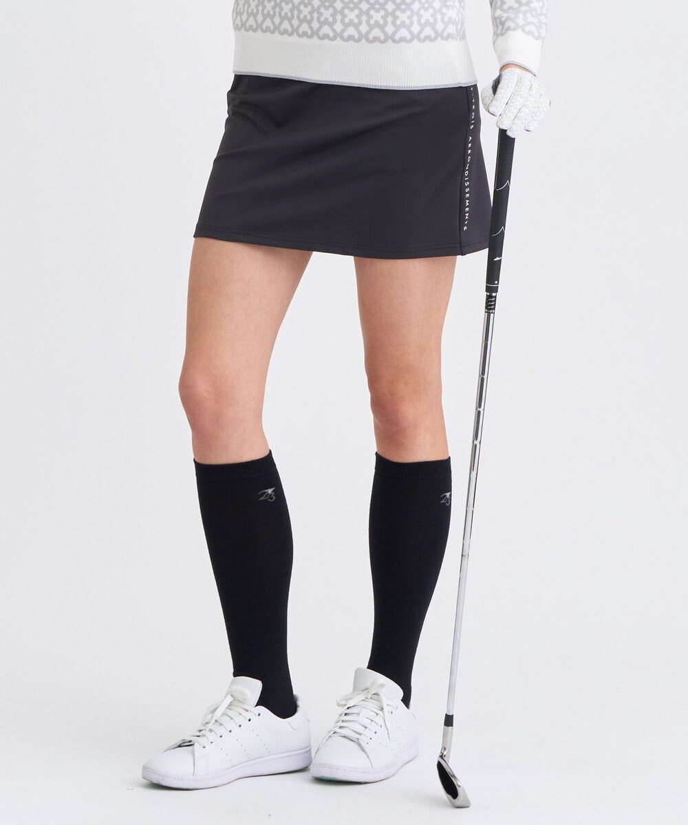 【23区 ゴルフ/NIJYUSANKU GOLF】の【WOMEN】ハイゲージスムーススカート インテリア・キッズ・メンズ・レディースファッション・服の通販 founy(ファニー) 　ファッション　Fashion　レディースファッション　Fashion for Women　スカート　Skirts　シンプル　Simple, Minimal　ストレッチ　Stretch, Stretchy Fabric　トリミング　Trimming, Decorative Edge　フレア　Flare, Flared　エレガント 上品　Elegant　台形　A-Line, Trapezoid Shape　A/W・秋冬　Autumn/Winter　グレー系|ID: prp329100004710955 ipo3291000000034070684
