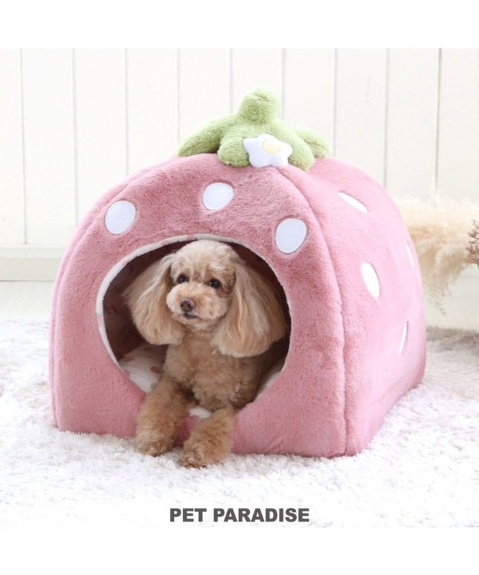 【ペットパラダイス/PET PARADISE / GOODS】のくすみ苺 ハウス L (45×45×46cm) インテリア・キッズ・メンズ・レディースファッション・服の通販 founy(ファニー) https://founy.com/ クッション Cushion, Throw Pillow 猫 Cat, Kitty 犬 Dog ギフト プレゼント Gift / Present ホーム・キャンプ・アウトドア・お取り寄せ Home Living / Home & Lifestyle / Camping Gear / Outdoor Camping ペットグッズ Pet Supplies |ID: prp329100004712220 ipo3291000000034037396