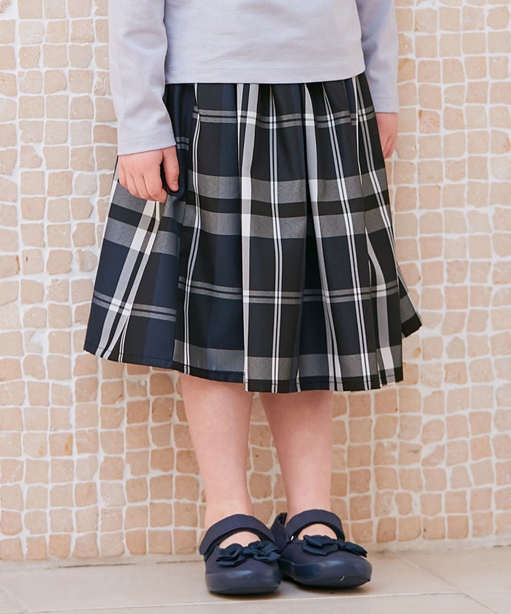 【エニィ/ANY / KIDS】のカラー チェック スカート インテリア・キッズ・メンズ・レディースファッション・服の通販 founy(ファニー) ファッション Fashion キッズファッション Fashion for Kids おすすめ Recommended / Our Picks チェック Check, Plaid, Tartan ポケット Pocket, Pocket Detail 夏 Summer 春 Spring S/S・春夏 SS, Spring/Summer, Warm Season 長袖 Long Sleeve, Full Sleeve ネイビー系チェック|ID: prp329100004712221 ipo3291000000034242398