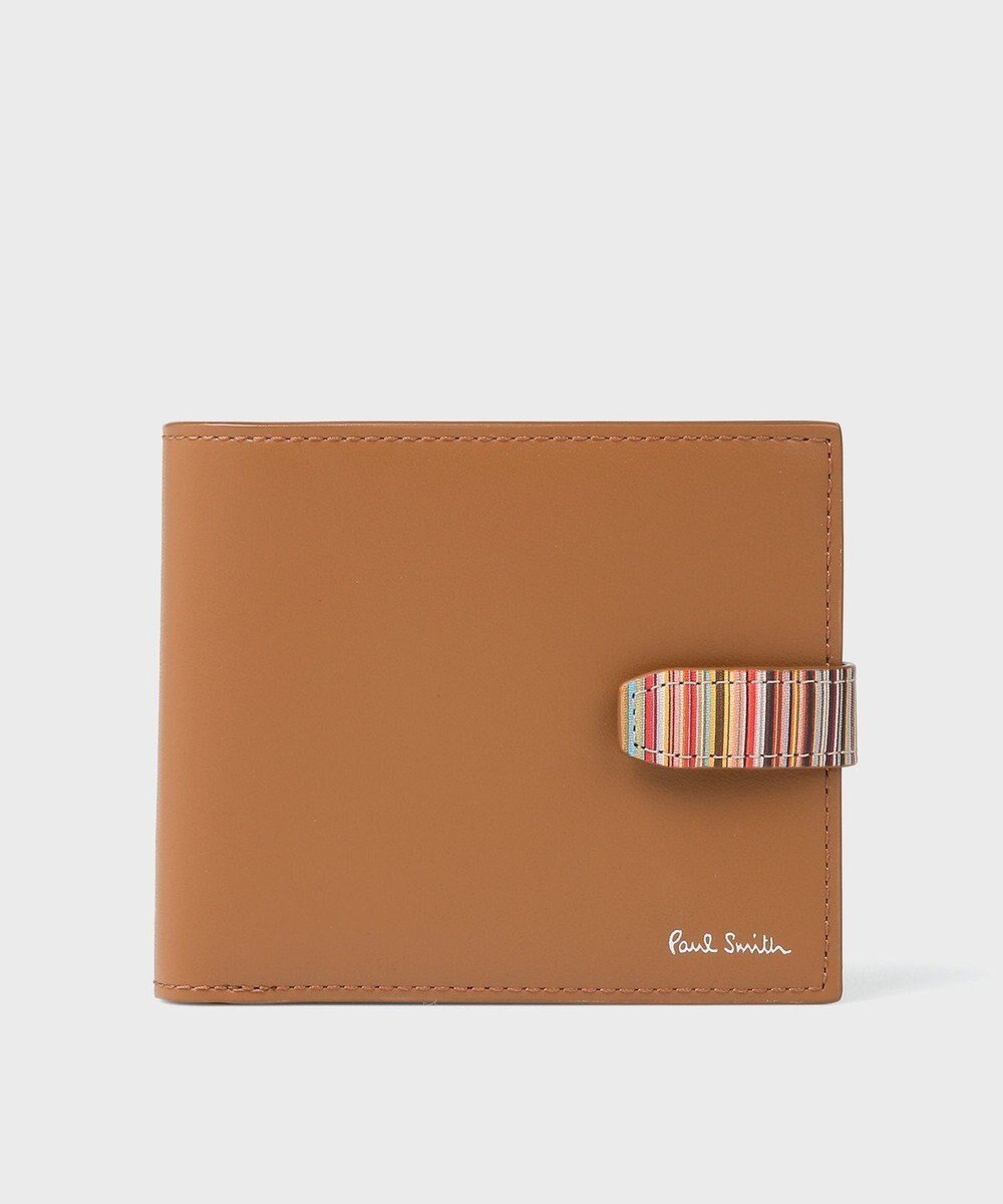 【ポールスミス/Paul Smith / MEN】のシグネチャーストライプタブ 2つ折り財布 インテリア・キッズ・メンズ・レディースファッション・服の通販 founy(ファニー) 　ファッション　Fashion　メンズファッション　Fashion for Men　シンプル　Simple, Minimal　財布　Wallet, Purse　プリント　Print, Printed Pattern　ポケット　Pocket, Pocket Detail　メンズ　Men's, Menswear　おすすめ　Recommended / Our Picks　エレガント 上品　Elegant　ギフト プレゼント　Gift / Present　ブラウン|ID: prp329100004712233 ipo3291000000034037437