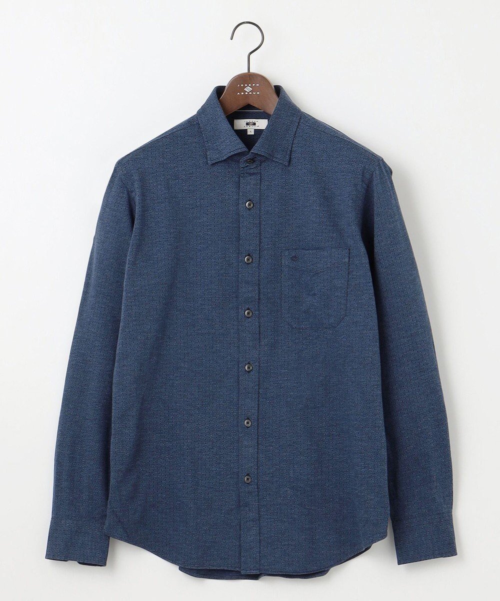 【ジョセフ アブード/JOSEPH ABBOUD / MEN】の【洗える】ドットジャガード ジャージー シャツ インテリア・キッズ・メンズ・レディースファッション・服の通販 founy(ファニー) 　ファッション　Fashion　メンズファッション　Fashion for Men　トップス・カットソー　Cut & Sew Tops　メンズシャツ　Shirts　おすすめ　Recommended / Our Picks　インナー　Innerwear　ウォッシュ　Washed Finish　シャンブレー　Chambray, Denim-Like Fabric　ジャケット　Jacket, Outerwear　ストレッチ　Stretch, Stretchy Fabric　ドット　Polka Dot, Dot Pattern　エレガント 上品　Elegant　洗える　Machine Washable　A/W・秋冬　Autumn/Winter　ネイビー系7|ID: prp329100004712238 ipo3291000000034309744