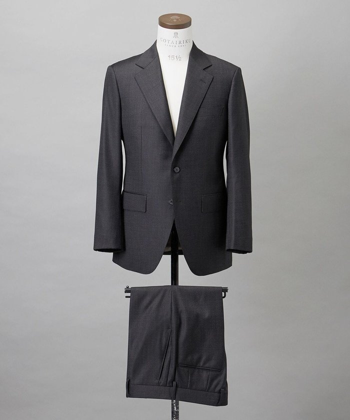 【五大陸/gotairiku / MEN】の【Loro Piana Fabric】365 通年スーツ(グレー×格子) インテリア・キッズ・メンズ・レディースファッション・服の通販 founy(ファニー) https://founy.com/ ファッション Fashion メンズファッション Fashion for Men セットアップ Matching Sets 新作・新入荷 New Arrivals / New In イタリア Italy シェイプ Shape, Slim Fit ストレッチ Stretch, Stretchy Fabric スーツ Suit, Formalwear セットアップ Set-Up, Coordinated Outfit テーパード Tapered, Tapered Pants レギュラー Regular, Standard Fit A/W・秋冬 Autumn/Winter |ID: prp329100004712242 ipo3291000000034037460