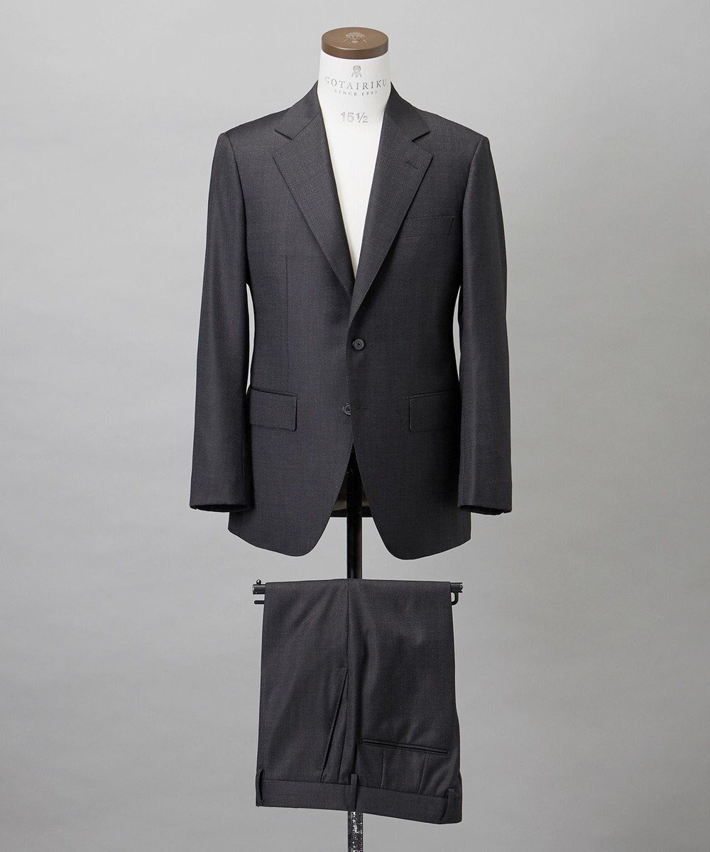 【五大陸/gotairiku / MEN】の【Loro Piana Fabric】365 通年スーツ(グレー×格子) インテリア・キッズ・メンズ・レディースファッション・服の通販 founy(ファニー) 　ファッション　Fashion　メンズファッション　Fashion for Men　セットアップ　Matching Sets　新作・新入荷　New Arrivals / New In　イタリア　Italy　シェイプ　Shape, Slim Fit　ストレッチ　Stretch, Stretchy Fabric　スーツ　Suit, Formalwear　セットアップ　Set-Up, Coordinated Outfit　テーパード　Tapered, Tapered Pants　レギュラー　Regular, Standard Fit　A/W・秋冬　Autumn/Winter　グレー系8|ID: prp329100004712242 ipo3291000000034037461