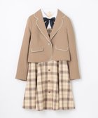 【エニィ/ANY / KIDS】の【any FAM JUNIOR】ジャケット付きワンピース 人気、トレンドファッション・服の通販 founy(ファニー) ファッション Fashion キッズファッション Fashion for Kids ワンピース Dresses ジャケット Jacket, Outerwear セレモニー Ceremony ドッキング Docking, Mixed Material パイピング Piping, Trim Design ブローチ Brooch, Pin Brooch リボン Ribbon, Bow エレガント 上品 Elegant 卒業式 Graduation Ceremony 定番 Standard, Basic Item A/W・秋冬 Autumn/Winter thumbnail ベージュ×ベージュチェック|ID: prp329100004713091 ipo3291000000035909037