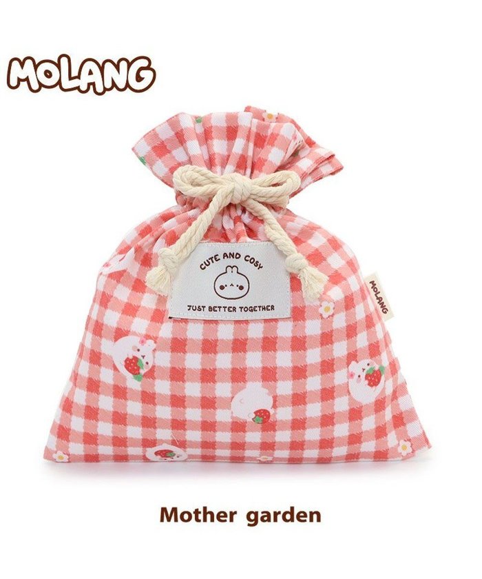 【マザーガーデン/Mother garden / KIDS】のマザーガーデン MOLANG モラン 巾着 いちご柄 20×22cm 巾着袋 インテリア・キッズ・メンズ・レディースファッション・服の通販 founy(ファニー) https://founy.com/ ファッション Fashion キッズファッション Fashion for Kids ガーデン Garden, Gardening キャラクター Character, Licensed Characters ギフト プレゼント Gift / Present ポーチ Pouch, Small Case 巾着 Drawstring Bag, Kinchaku 財布 Wallet, Purse |ID: prp329100004713095 ipo3291000000034047100