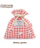 【マザーガーデン/Mother garden / KIDS】のマザーガーデン MOLANG モラン 巾着 いちご柄 20×22cm 巾着袋 チェック|ID: prp329100004713095 ipo3291000000034047101