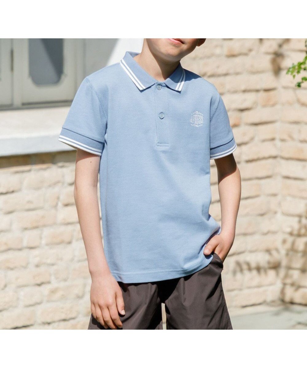 【ジェイ プレス/J.PRESS / KIDS】の【110-130cm】カノコ 半袖ポロシャツ インテリア・キッズ・メンズ・レディースファッション・服の通販 founy(ファニー) ファッション Fashion キッズファッション Fashion for Kids トップス・カットソー Cut & Sew Tops 春 Spring 洗える Machine Washable スマホ Smartphone, Mobile Device 定番 Standard, Basic Item ベーシック Basic, Essential ポロシャツ Polo Shirt, Collared Tee 半袖 Short Sleeve, Half Sleeve 無地 Plain, Solid Color ワンポイント One Point, Statement Accent S/S・春夏 SS, Spring/Summer, Warm Season 夏 Summer 2024年 2024 2024春夏・S/S Spring/Summer 2024 SS24 エレガント 上品 Elegant サックスブルー系|ID: prp329100004713102 ipo3291000000034188092