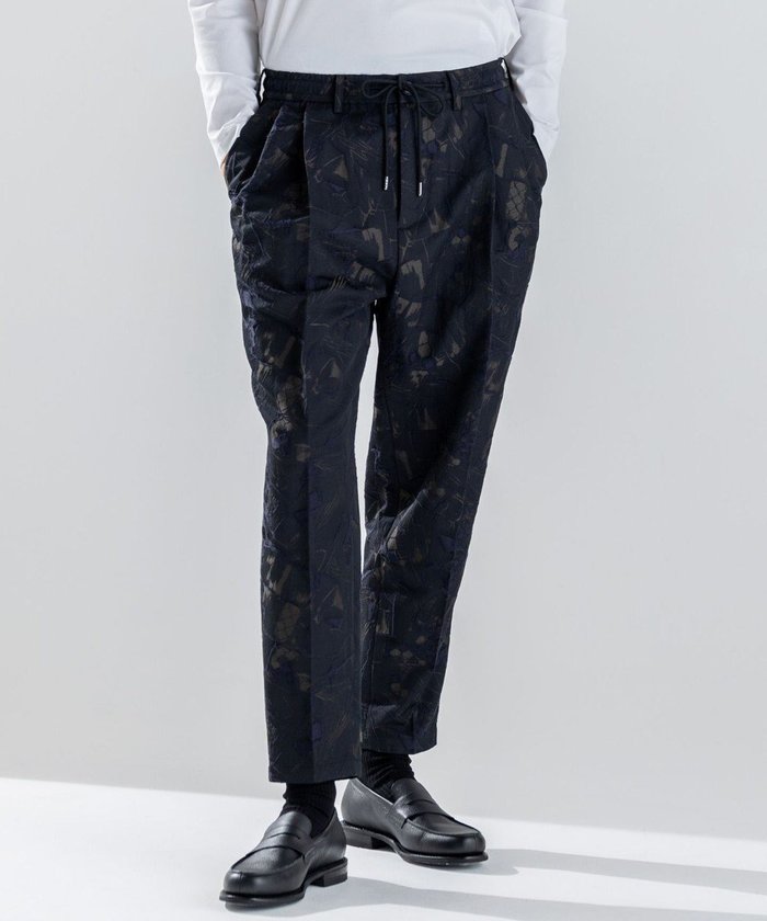 【ジョゼフ オム/JOSEPH HOMME / MEN】の【新柄】モロッカンジャガード ドロスト付ワイドテーパードパンツ/ ORIGIN CONVERTIBLE インテリア・キッズ・メンズ・レディースファッション・服の通販 founy(ファニー) https://founy.com/ ファッション Fashion メンズファッション Fashion for Men ボトムス Bottoms シンプル Simple, Minimal セットアップ Set-Up, Coordinated Outfit トレンド Trend, Trending Now ポケット Pocket, Pocket Detail ループ Loop, Loop Knit A/W・秋冬 Autumn/Winter 新作・新入荷 New Arrivals / New In おすすめ Recommended / Our Picks |ID: prp329100004713107 ipo3291000000034047132