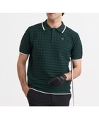 【23区 ゴルフ/23区GOLF / MEN】の【MEN】フラッグジャガードニットポロシャツ ストレッチ 半袖 ダークグリーン系|ID: prp329100004713108 ipo3291000000034243019