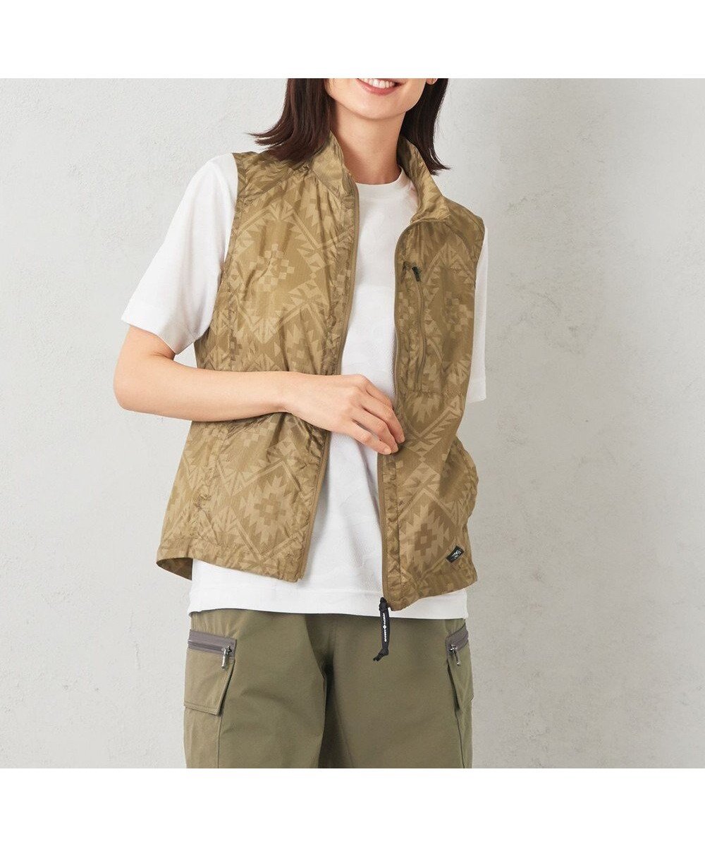 【ジョセフ アブード マウンテン/JOSEPH ABBOUD MOUNTAIN / MEN】の【UNISEX】ポケッタブル ネイティブモチーベスト インテリア・キッズ・メンズ・レディースファッション・服の通販 founy(ファニー) 　ファッション　Fashion　メンズファッション　Fashion for Men　トップス・カットソー　Cut & Sew Tops　ベスト・ジレ　Vests & Gilets　小旅行　Short Trip　ユニセックス　Unisex, Genderless　コンパクト　Compact, Small Size　ネイティブ　Native, Ethnic Style　プリント　Print, Printed Pattern　ベスト　Vest, Waistcoat　ポケット　Pocket, Pocket Detail　夏　Summer　春　Spring　S/S・春夏　SS, Spring/Summer, Warm Season　ベージュ系7|ID: prp329100004713127 ipo3291000000034047199