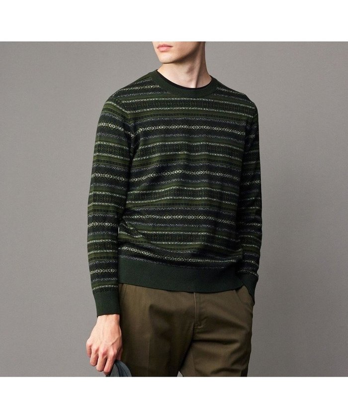 【ジョセフ アブード/JOSEPH ABBOUD / MEN】の【イタリア糸使用/洗える】フェアアエルクルーネック ニット インテリア・キッズ・メンズ・レディースファッション・服の通販 founy(ファニー) https://founy.com/ ファッション Fashion メンズファッション Fashion for Men トップス・カットソー Cut & Sew Tops ニット・セーター / 定番トップス Knit Tops & Sweaters アクリル Acrylic Material イタリア Italy インナー Innerwear ジャケット Jacket, Outerwear セーター Sweater, Knitwear ブルゾン Blouson, Bomber Jacket 吸水 Absorbent, Quick-Dry 洗える Machine Washable A/W・秋冬 Autumn/Winter |ID: prp329100004713130 ipo3291000000034364719