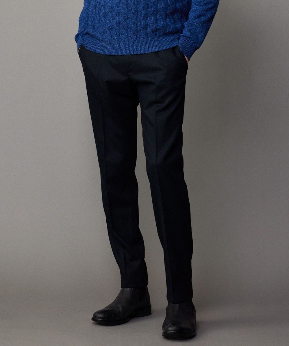 【ジョセフ アブード/JOSEPH ABBOUD / MEN】の【ストレッチ/JAPANファブリック】カシミヤブレンドリサイクルウール パンツ インテリア・キッズ・メンズ・レディースファッション・服の通販 founy(ファニー) 　ファッション　Fashion　メンズファッション　Fashion for Men　ボトムス　Bottoms　シャーリング　Shirring, Ruched　ジャケット　Jacket, Outerwear　ストレッチ　Stretch, Stretchy Fabric　スマート　Smart, Elegant　ファブリック　Fabric, Textile　A/W・秋冬　Autumn/Winter　ネイビー系|ID: prp329100004713131 ipo3291000000034047219