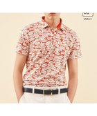 【23区 ゴルフ/23区GOLF / MEN】の【MEN】【吸水速乾/UVカット】YELL総柄プリントポロシャツ オレンジ系5|ID: prp329100004713133 ipo3291000000034047229