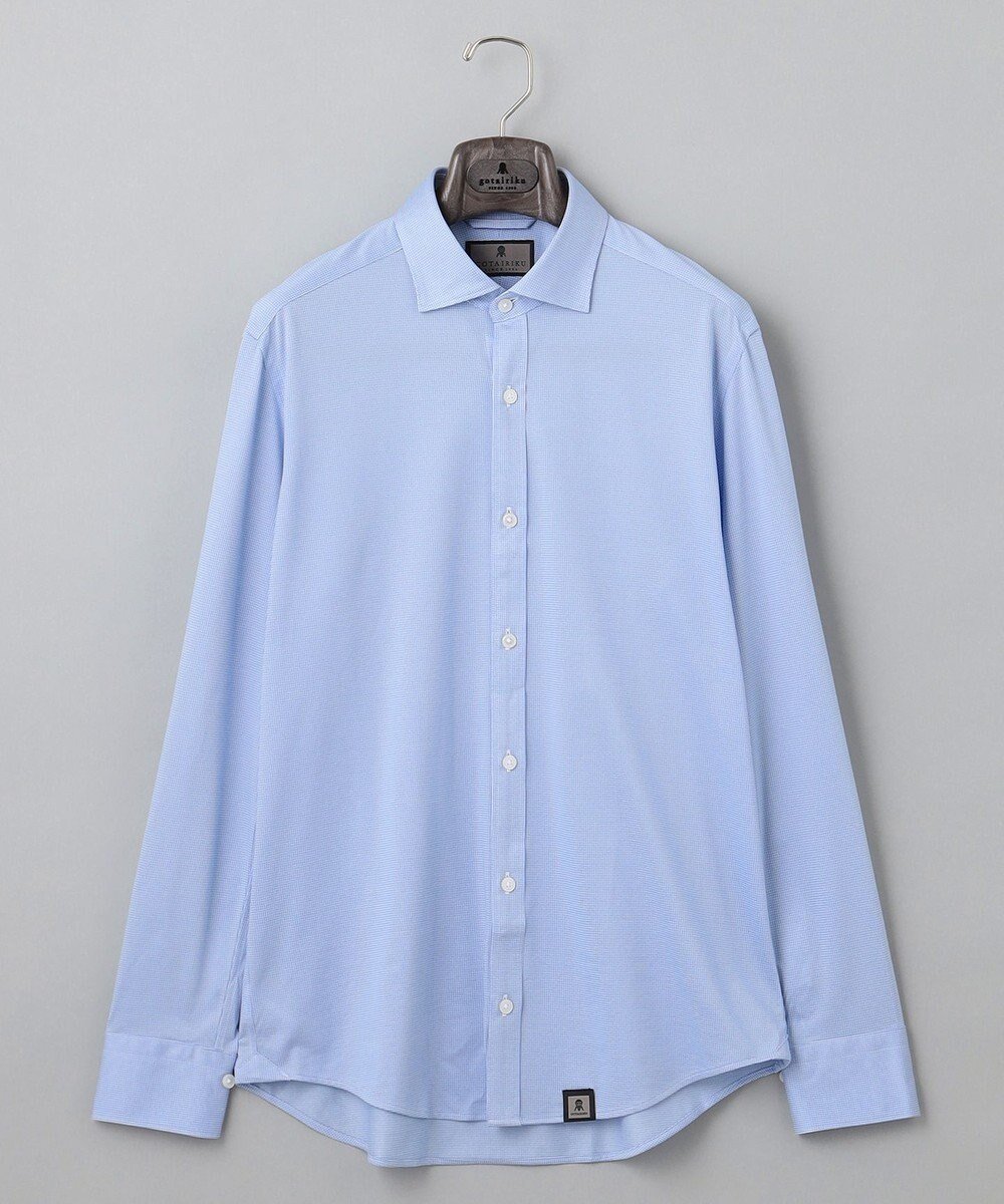 【五大陸/gotairiku / MEN】の【ニット素材】ハイパフォーマンスジャージシャツ インテリア・キッズ・メンズ・レディースファッション・服の通販 founy(ファニー) 　ファッション　Fashion　メンズファッション　Fashion for Men　トップス・カットソー　Cut & Sew Tops　ニット・セーター / 定番トップス　Knit Tops & Sweaters　メンズシャツ　Shirts　ウォッシャブル　Machine Washable　ジャケット　Jacket, Outerwear　ストレッチ　Stretch, Stretchy Fabric　スーツ　Suit, Formalwear　ドレス　Dress, One-Piece　フィット　Fit, Slim Fit　リラックス　Relax, Relaxed Fit　レギュラー　Regular, Standard Fit　A/W・秋冬　Autumn/Winter　S/S・春夏　SS, Spring/Summer, Warm Season　夏　Summer　エレガント 上品　Elegant　ビジネス 仕事 通勤　Business / Work / Commuting　サックスブルー系8|ID: prp329100004713134 ipo3291000000034188159