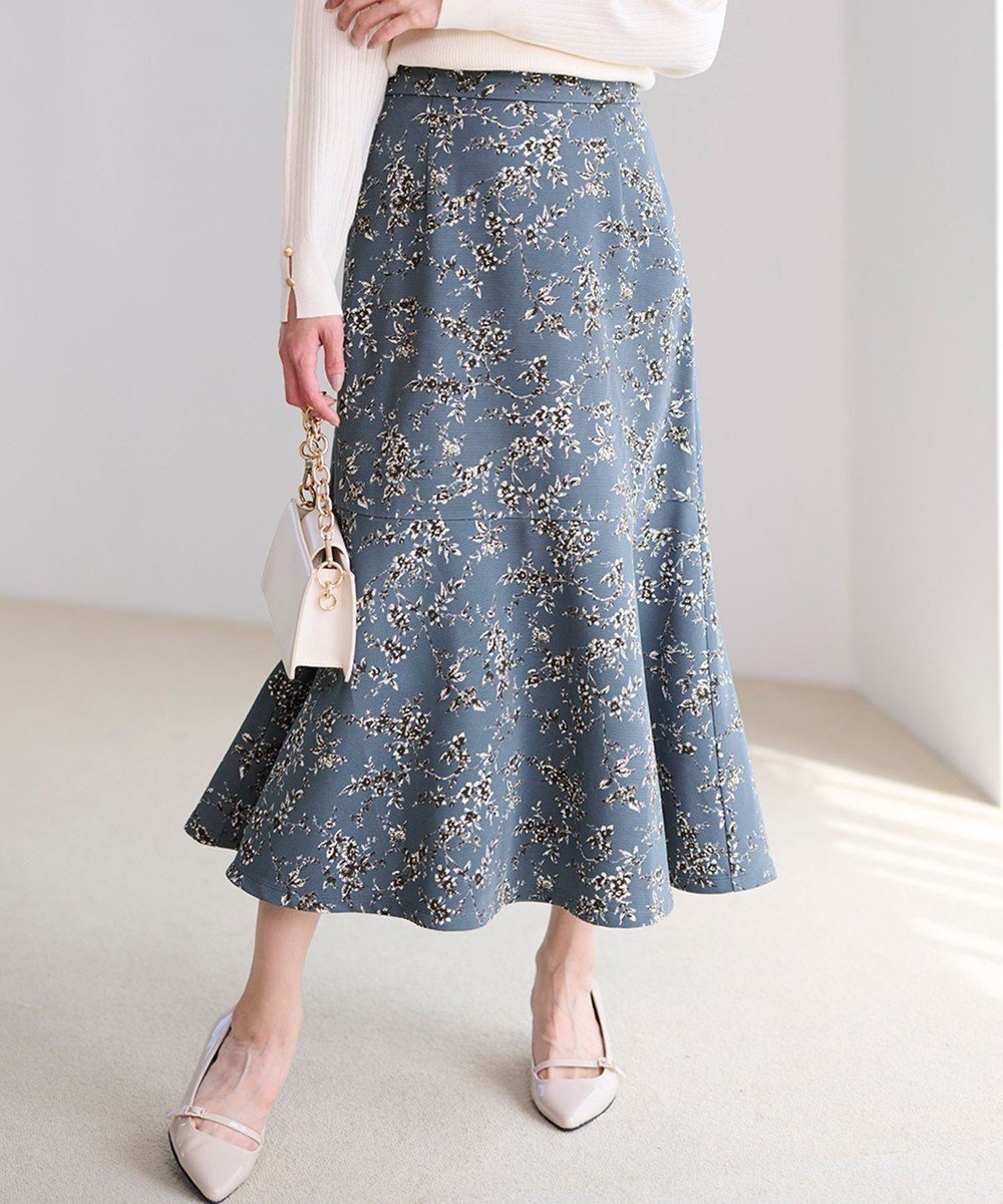 【エニィ スィス/any SiS】の【洗える】フラワープリントペプラム スカート 人気、トレンドファッション・服の通販 founy(ファニー) 　ファッション　Fashion　レディースファッション　Fashion for Women　スカート　Skirts　グログラン　Grosgrain, Grosgrain Ribbon　フェミニン　Feminine, Girly　フラワー　Flower, Floral　フレア　Flare, Flared　プリント　Print, Printed Pattern　ペプラム　Peplum, Flared Hem　洗える　Machine Washable　A/W・秋冬　Autumn/Winter　 other-1|ID: prp329100004713177 ipo3291000000035627457