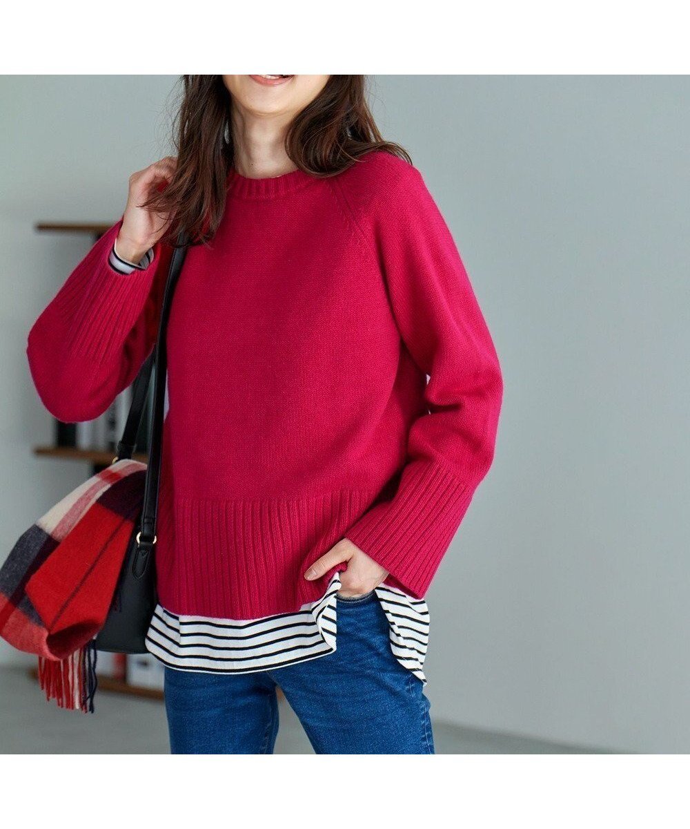 【エニー/ANY】の【洗濯機可能/6色展開】ラムウールラグランスリーブニット 人気、トレンドファッション・服の通販 founy(ファニー) 　ファッション　Fashion　レディースファッション　Fashion for Women　トップス・カットソー　Cut & Sew Tops　ニット　Knit Tops & Sweaters　おすすめ　Recommended / Our Picks　スリーブ　Sleeve, Long Sleeve / Short Sleeve　セーター　Sweater, Knitwear　A/W・秋冬　Autumn/Winter　 other-1|ID: prp329100004714202 ipo3291000000034398676