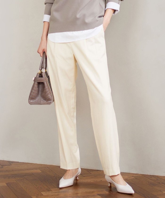 【自由区/JIYU-KU】のウールサキソニーテーパード パンツ インテリア・キッズ・メンズ・レディースファッション・服の通販 founy(ファニー) https://founy.com/ ファッション Fashion レディースファッション Fashion for Women パンツ Pants & Trousers ストレッチ Stretch, Stretchy Fabric A/W・秋冬 Autumn/Winter |ID: prp329100004714205 ipo3291000000034365305