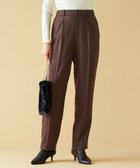 【自由区/JIYU-KU】のウールサキソニーテーパード パンツ ダークブラウン系|ID: prp329100004714205 ipo3291000000034365315