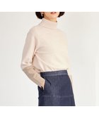 【自由区/JIYU-KU】の【洗える】セミウーステッドウールタートルネック ニット ライトベージュ×ベージュ|ID: prp329100004714207 ipo3291000000034463627