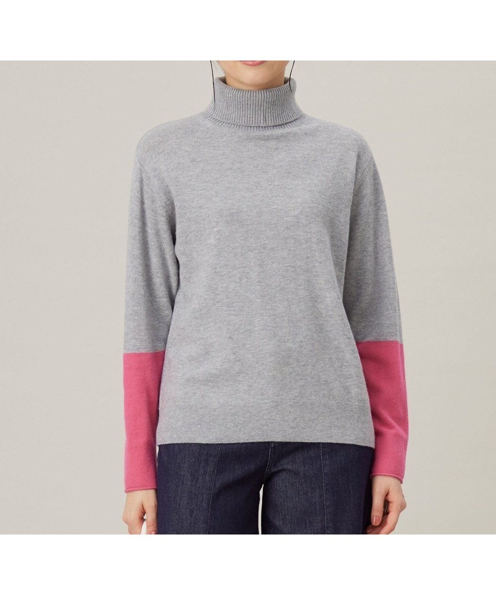【自由区/JIYU-KU】の【洗える】セミウーステッドウールタートルネック ニット インテリア・キッズ・メンズ・レディースファッション・服の通販 founy(ファニー) ファッション Fashion レディースファッション Fashion for Women トップス・カットソー Cut & Sew Tops ニット Knit Tops & Sweaters タートルネック・ハイネックトップス Turtlenecks & High-Neck Tops セーター Sweater, Knitwear タートル Turtleneck, Turtle Collar タートルネック Turtleneck, High Neck ボトム Bottoms, Lower Wear 洗える Machine Washable A/W・秋冬 Autumn/Winter ライトグレー×ピンク|ID: prp329100004714207 ipo3291000000034463628