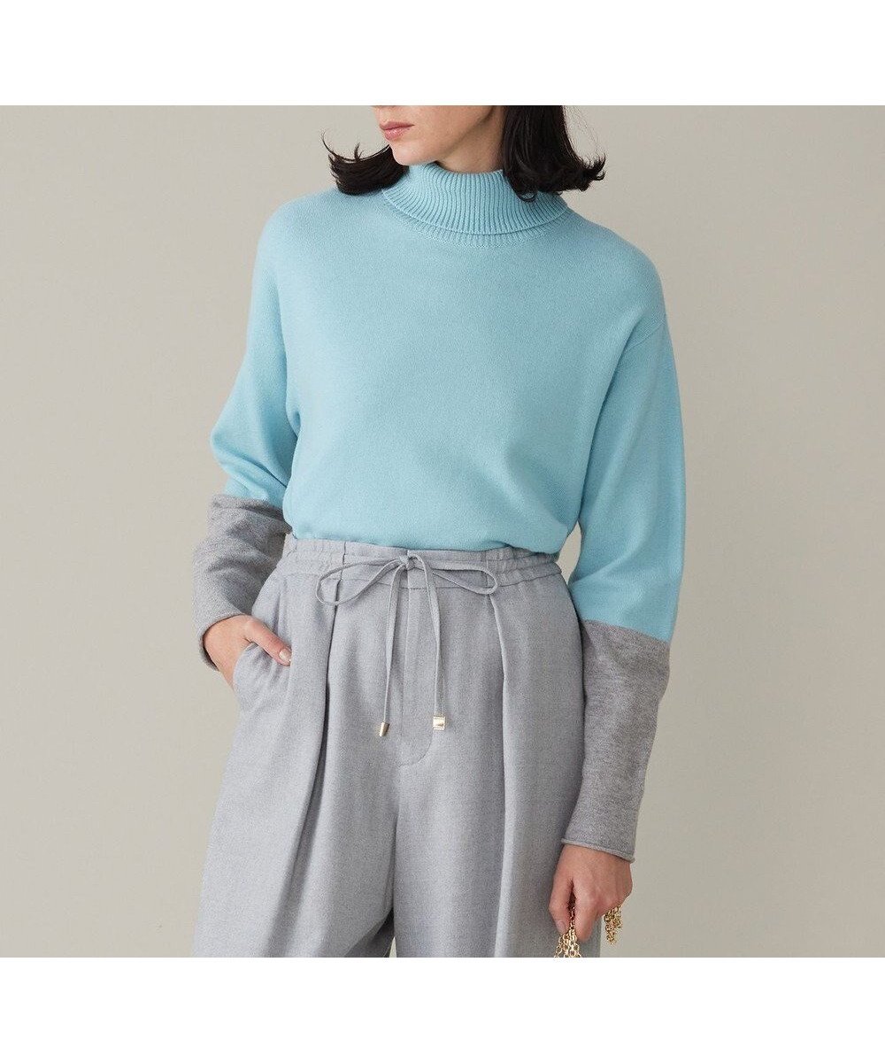 【自由区/JIYU-KU】の【洗える】セミウーステッドウールタートルネック ニット インテリア・キッズ・メンズ・レディースファッション・服の通販 founy(ファニー) ファッション Fashion レディースファッション Fashion for Women トップス・カットソー Cut & Sew Tops ニット Knit Tops & Sweaters タートルネック・ハイネックトップス Turtlenecks & High-Neck Tops セーター Sweater, Knitwear タートル Turtleneck, Turtle Collar タートルネック Turtleneck, High Neck ボトム Bottoms, Lower Wear 洗える Machine Washable A/W・秋冬 Autumn/Winter メンソール×ライトグレー|ID: prp329100004714207 ipo3291000000034463629