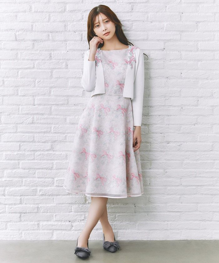【トッカ/TOCCA】の【10/26(日)までの受注生産】【00サイズあり・洗える・消臭】FLORAL MELODY ドレス インテリア・キッズ・メンズ・レディースファッション・服の通販 founy(ファニー) https://founy.com/ ファッション Fashion レディースファッション Fashion for Women ワンピース Dresses フォーマル・パーティードレス・結婚式用ドレス Elegant & Casual Dresses オーガンジー Organza Fabric 洗える Machine Washable シンプル Simple, Minimal ドレス Dress, One-Piece ファブリック Fabric, Textile プリント Print, Printed Pattern ボレロ Bolero, Short Cardigan モチーフ Motif, Design Theme リボン Ribbon, Bow A/W・秋冬 Autumn/Winter S/S・春夏 SS, Spring/Summer, Warm Season 新作・新入荷 New Arrivals / New In 夏 Summer |ID: prp329100004714213 ipo3291000000034058273