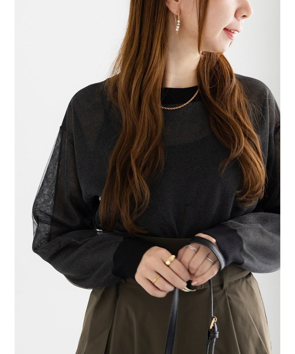 【テチチ/Te chichi】のシアーレイヤーニット インテリア・キッズ・メンズ・レディースファッション・服の通販 founy(ファニー) ファッション Fashion レディースファッション Fashion for Women トップス・カットソー Cut & Sew Tops ニット Knit Tops & Sweaters おすすめ Recommended / Our Picks キャミソール Camisole, Spaghetti Strap Top シアー Sheer, See-Through セーター Sweater, Knitwear 夏 Summer S/S・春夏 SS, Spring/Summer, Warm Season A/W・秋冬 Autumn/Winter ブラック|ID: prp329100004714218 ipo3291000000034058291