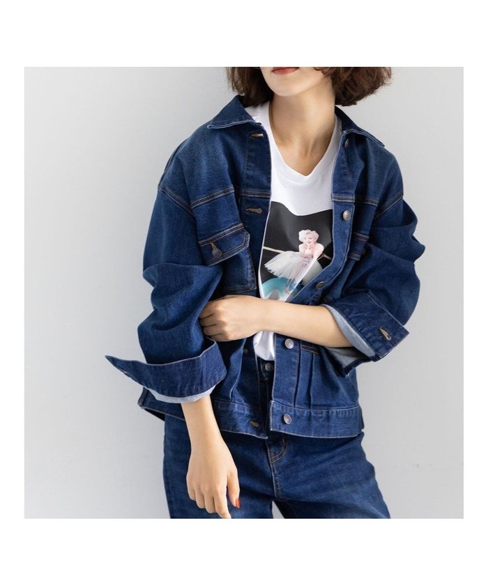【テチチ/Te chichi】のdenimジャケット インテリア・キッズ・メンズ・レディースファッション・服の通販 founy(ファニー) https://founy.com/ ファッション Fashion レディースファッション Fashion for Women アウター Coat / Outerwear Collection レディースジャケット・軽アウター Jackets おすすめ Recommended / Our Picks ジャケット Jacket, Outerwear ストレッチ Stretch, Stretchy Fabric ダブル Double, Double-Breasted デニム Denim, Jeans Material ポケット Pocket, Pocket Detail 夏 Summer S/S・春夏 SS, Spring/Summer, Warm Season A/W・秋冬 Autumn/Winter |ID: prp329100004714223 ipo3291000000034058308