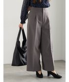 【テチチ/Te chichi】のバックレースアップロングパンツ《2025Autumn catalog vol.2 item》 チャコールグレー|ID: prp329100004714225 ipo3291000000034058315