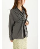 【テチチ/Te chichi】のツイストデザインシャツ《2025Autumn catalog vol.2 item》 カーキ|ID: prp329100004714228 ipo3291000000034058327