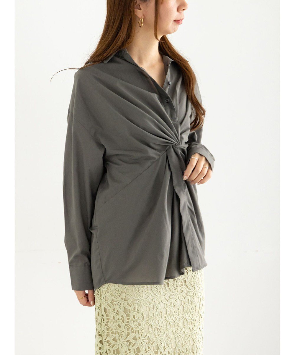 【テチチ/Te chichi】のツイストデザインシャツ《2025Autumn catalog vol.2 item》 インテリア・キッズ・メンズ・レディースファッション・服の通販 founy(ファニー) ファッション Fashion レディースファッション Fashion for Women トップス・カットソー Cut & Sew Tops シャツ・ブラウス・オフィスカジュアル Elegant Blouses & Button-Ups 2025年 2025 2025-2026秋冬・A/W Autumn/Winter 2025–26 AW25–26 おすすめ Recommended / Our Picks シンプル Simple, Minimal ツイスト Tweed, Tweed Fabric ワイド Wide, Wide Fit 夏 Summer S/S・春夏 SS, Spring/Summer, Warm Season A/W・秋冬 Autumn/Winter カーキ|ID: prp329100004714228 ipo3291000000034058327