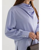 【テチチ/Te chichi】のドレープネックブラウス《2025Autumn catalog vol.2 item》 ブルー|ID: prp329100004714229 ipo3291000000034058331