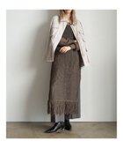 【テチチ/Te chichi】のフリンジメッシュニットワンピース《2025Autumn catalog vol.2 item》 モカ|ID: prp329100004714231 ipo3291000000034058338