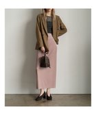 【テチチ/Te chichi】のベロアナロースカート《2025Autumn catalog vol.2 item》 ピンク|ID: prp329100004714236 ipo3291000000036204789