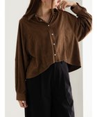 【テチチ/Te chichi】のファブリックアソートクロップトシャツ《2025Autumn catalog vol.2 item》 ブラウン|ID: prp329100004714238 ipo3291000000034058363