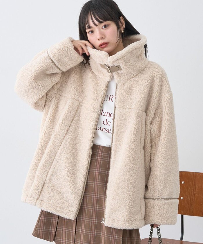 【アースミュージックアンドエコロジー/earth music&ecology】のボアZIPブルゾン インテリア・キッズ・メンズ・レディースファッション・服の通販 founy(ファニー) https://founy.com/ ファッション Fashion レディースファッション Fashion for Women アウター Coat / Outerwear Collection レディースジャケット・軽アウター Jackets ブルゾンジャケット・スポーティアウター Blouson Jackets おすすめ Recommended / Our Picks インナー Innerwear ジャケット Jacket, Outerwear スタイリッシュ Stylish, Fashionable フェイクレザー Faux Leather, PU Leather ブルゾン Blouson, Bomber Jacket ポケット Pocket, Pocket Detail 冬 Winter / This Winter A/W・秋冬 Autumn/Winter 防寒 Cold Protection, Winter-Ready |ID: prp329100004714240 ipo3291000000035826008