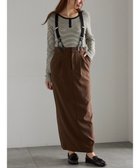 【テチチ/Te chichi】のサスペンダータイトスカート ブラウン|ID: prp329100004714243 ipo3291000000034779446