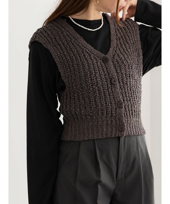 【テチチ/Te chichi】のスラブヤーンニットベスト インテリア・キッズ・メンズ・レディースファッション・服の通販 founy(ファニー) https://founy.com/ ファッション Fashion レディースファッション Fashion for Women アウター Coat / Outerwear Collection トップス・カットソー Cut & Sew Tops ニット Knit Tops & Sweaters ベスト&ジレ / 重ね着スタイル Vests & Gilets カットソー Cut and Sewn Top シンプル Simple, Minimal セーター Sweater, Knitwear ベスト Vest, Waistcoat 夏 Summer S/S・春夏 SS, Spring/Summer, Warm Season A/W・秋冬 Autumn/Winter |ID: prp329100004714246 ipo3291000000036204903