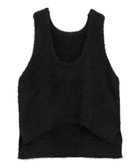 【アースミュージックアンドエコロジー/earth music&ecology】のフェザーUネックニットベスト Black|ID: prp329100004714254 ipo3291000000035802019