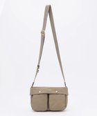 【ラ バガジェリー/LA BAGAGERIE】のダブルフロントポケットショルダー グレージュ|ID: prp329100004714257 ipo3291000000034058430