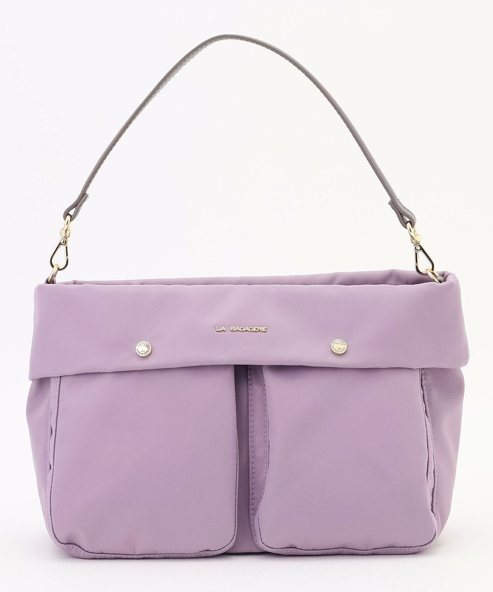 【ラ バガジェリー/LA BAGAGERIE】のダブルフロントポケット2WAYショルダー インテリア・キッズ・メンズ・レディースファッション・服の通販 founy(ファニー) ファッション Fashion レディースファッション Fashion for Women ショルダー Shoulder, Shoulder Strap シンプル Simple, Minimal スマート Smart, Elegant ダブル Double, Double-Breasted フロント Front, Front Design ポケット Pocket, Pocket Detail マグネット Magnet, Magnetic Closure ライトパープル|ID: prp329100004714258 ipo3291000000034058437