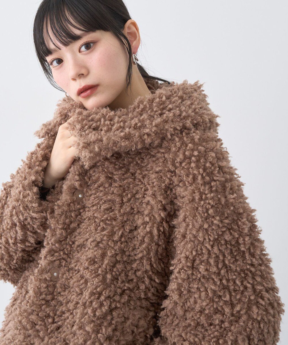 【アースミュージックアンドエコロジー/earth music&ecology】のプードルファーショートブルゾン インテリア・キッズ・メンズ・レディースファッション・服の通販 founy(ファニー) ファッション Fashion レディースファッション Fashion for Women アウター Coat / Outerwear Collection レディースジャケット・軽アウター Jackets ブルゾンジャケット・スポーティアウター Blouson Jackets ショート Short, Short Length ジャケット Jacket, Outerwear スタンド Stand Collar, Upright Stand ビッグ Big, Oversized ブルゾン Blouson, Bomber Jacket ポケット Pocket, Pocket Detail ロング Long, Long-Length ワイド Wide, Wide Fit A/W・秋冬 Autumn/Winter Brown|ID: prp329100004714263 ipo3291000000034058454